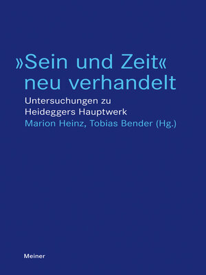 cover image of »Sein und Zeit« neu verhandelt